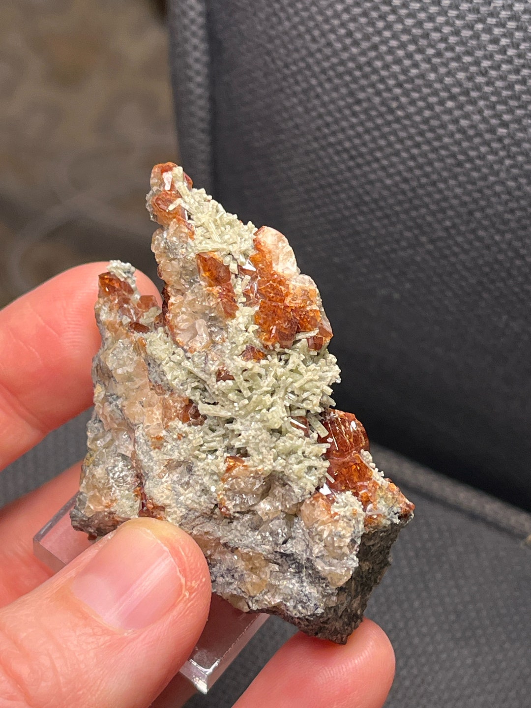 Gemmy Crystals of Grossular With Diopside From Famous
