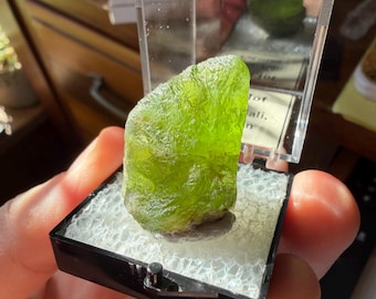 Pakistani Peridot Crystal with beautiful etched surface texture
