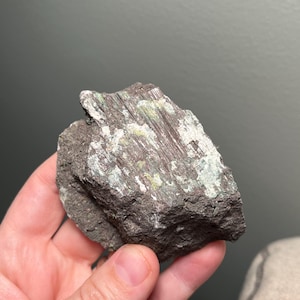 Classic amygdaloidal basalt from Lake Superior with gorgeous slickensides!