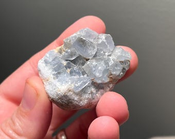Lovely blue Celestine from Sakoany deposit, Madagascar