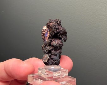 Classic chalcocite (Cu2S) specimen from the Flambeau mine in Wisconsin