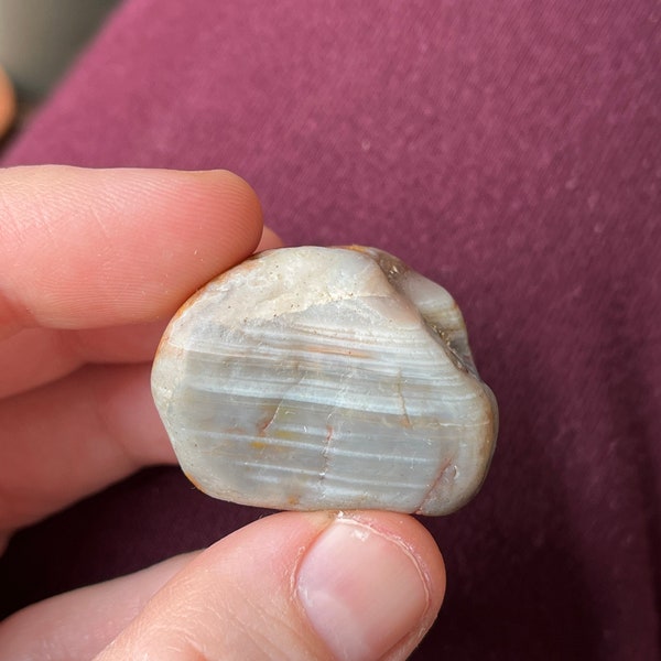 Water level 1.2 ounce Lake Superior agate. Beautiful pastels!