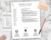 Creative Resume Template | CV Template | Cover Letter | For MS Word / Pages | Instant Download | Chic Modern Resume Design | Mac / Pc