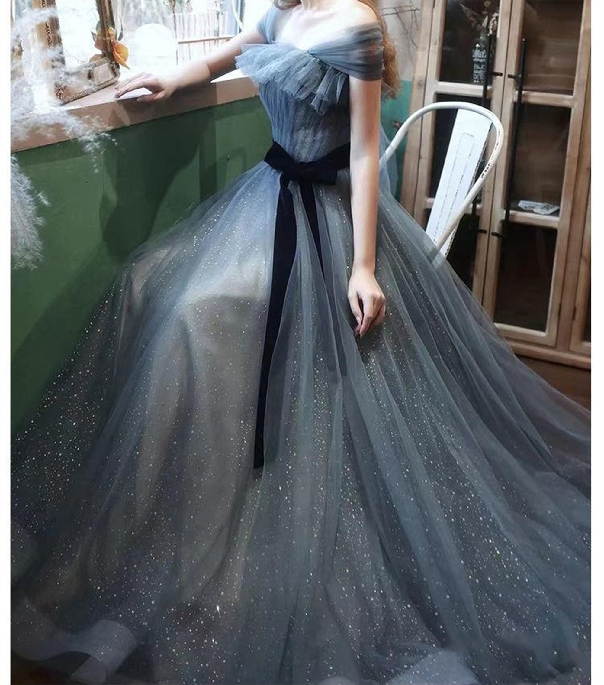 Blue Yule Ball Dress Etsy Canada
