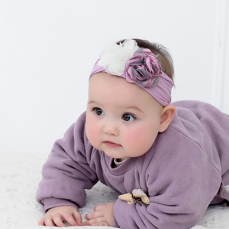 Baby Bows Baby Flower Headbands Nylon Headband Turban Earmuffs Knitted Headband Baby Girl Headband Newborn Girl Bow Princess Headband