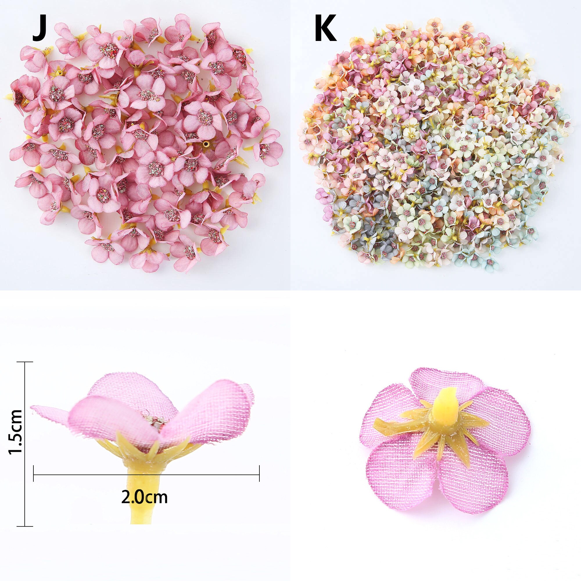 100pcs/bag 2cm Daisy Head Mini Silk Flower DIY Handmade Etsy