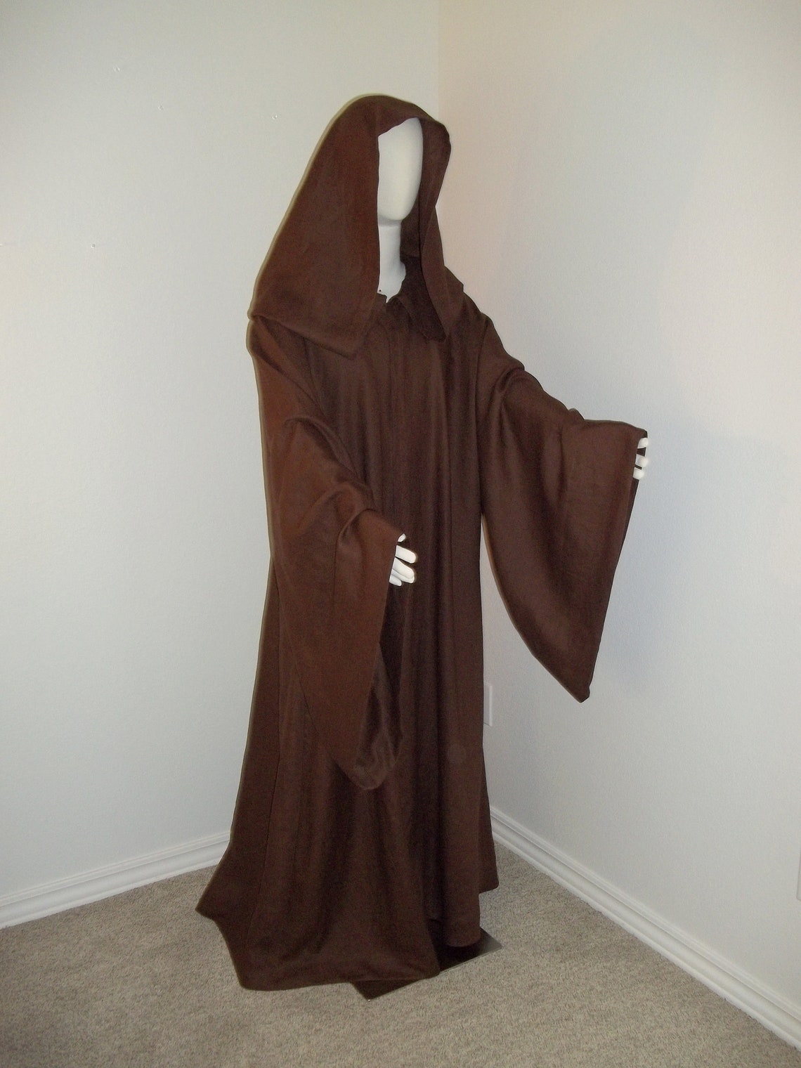 Jedi Knight Star Wars Inspired Robebrown Linenmovie Quality Etsy