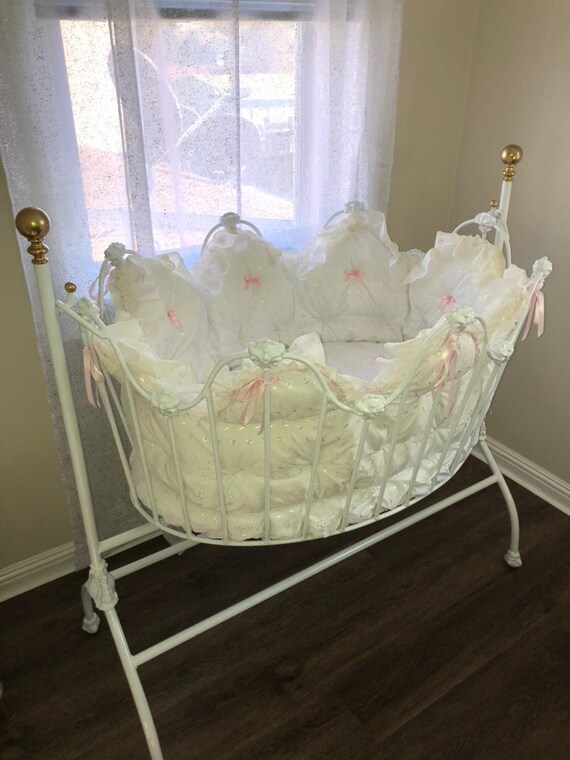 vintage baby cradle