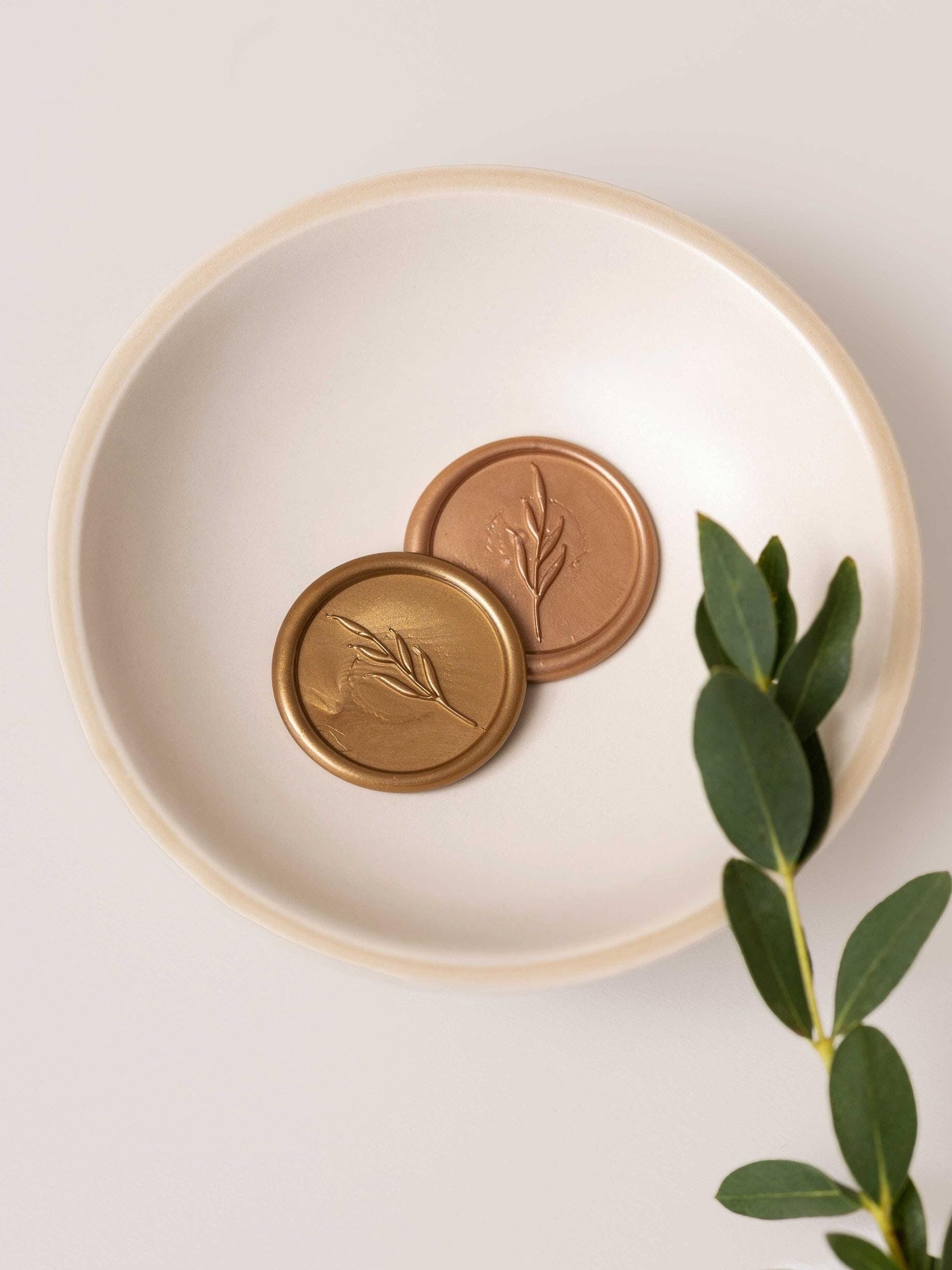 Olive Branch Wax Seal Stickers, DIY Wax Seal Stickers Set, Wedding Invitations Wax Seals, Envelope Wax Seals, Premade Wax Seals