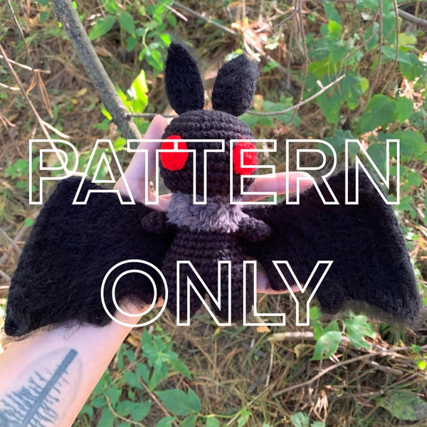 Mini Mothman - Digital Crochet Pattern (PATTERN ONLY)