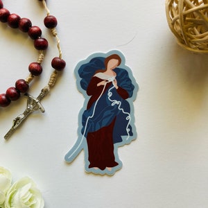 Our Lady of Undoer of Knots 3-inch sticker
