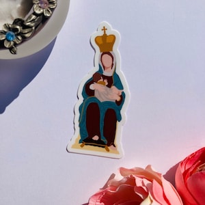 Our Lady of La Leche 3-inch sticker with white background (LIMITED AVAILABILITY)