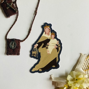 Our Lady of Mt. Carmel 3-inch sticker