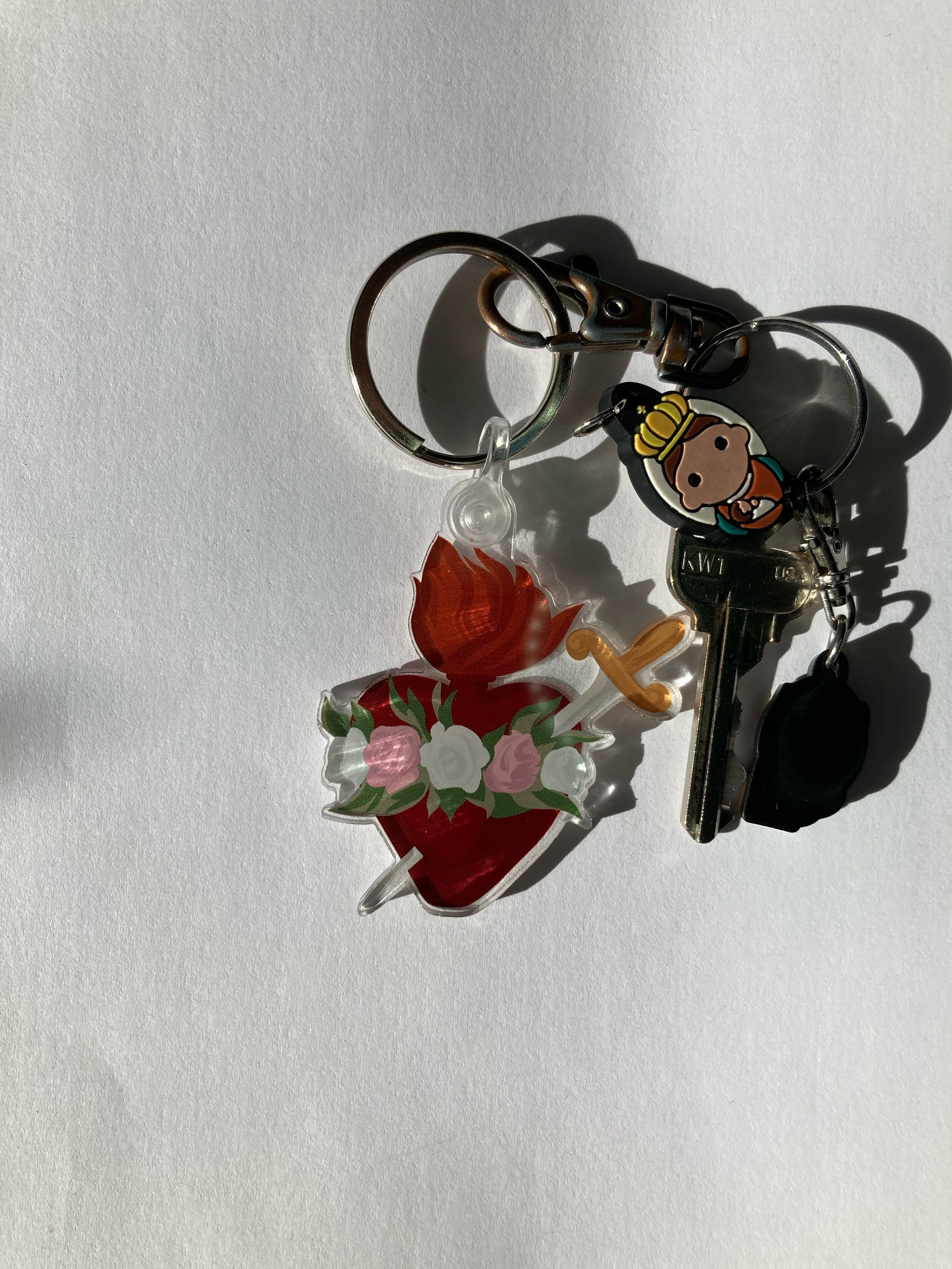 Immaculate Heart of Mary 2-inch Keychain (LIMITED AVAILABILITY) - Etsy