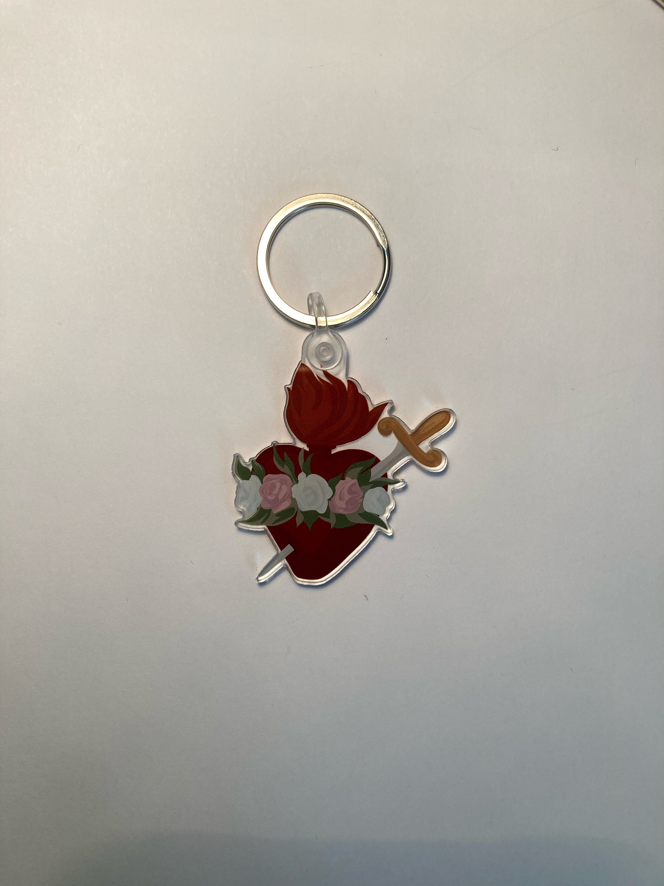Immaculate Heart of Mary 2-inch Keychain (LIMITED AVAILABILITY) - Etsy