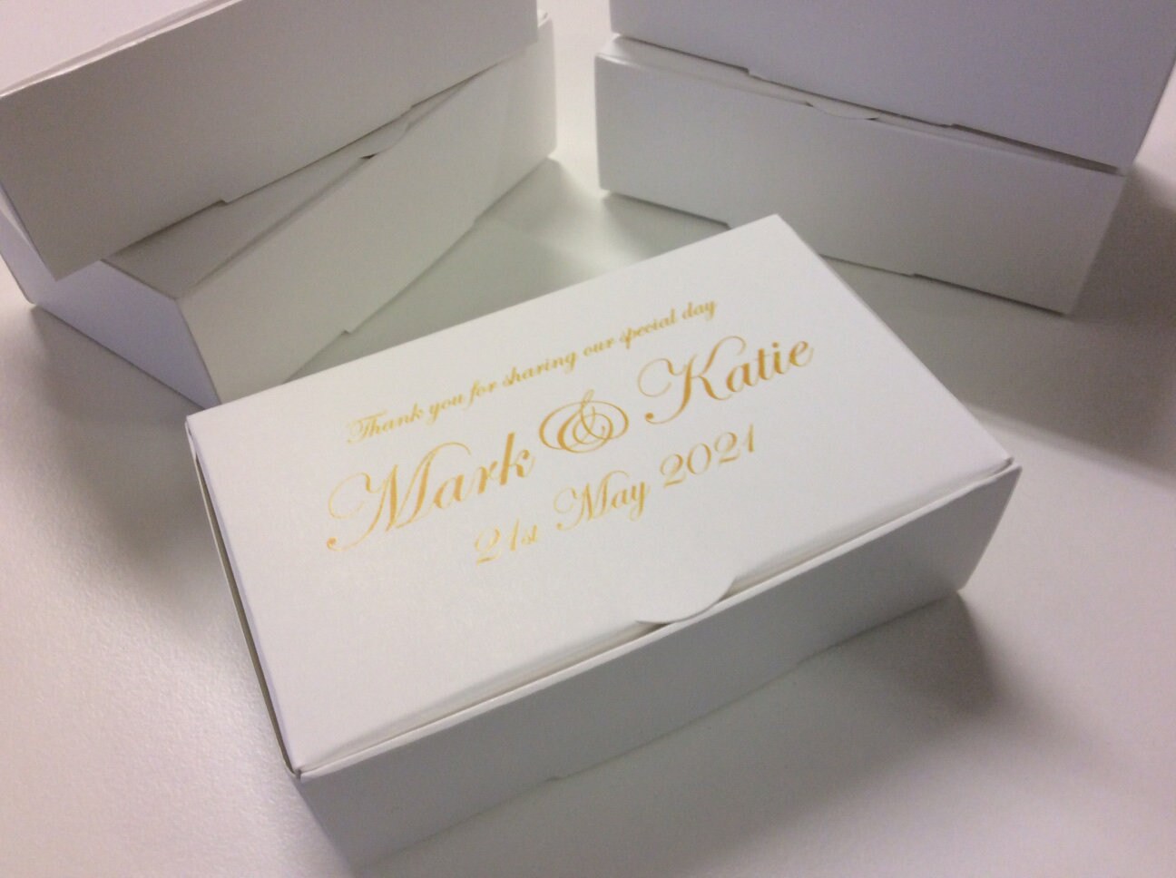 PERSONALISED X 30 Wedding Favour Cake Boxes GRAND Size Etsy UK