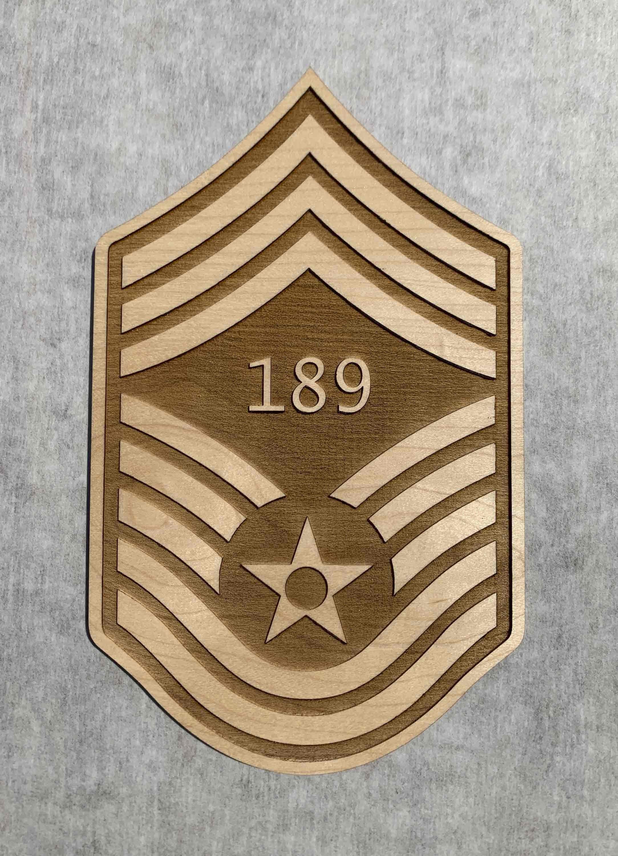 Wood Master Sergeant Air Force Promotion Gift USAF MSgt Etsy
