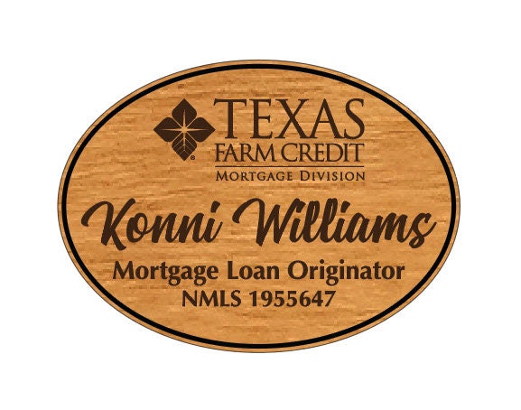 Wood Name s W Logo Magnetic Name s 2 75 X 2 Oval Personalized Work Name s Custom Logo Name s