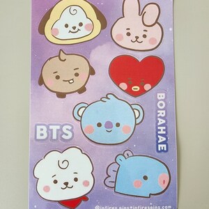 BTS BT21 Sticker Sheet