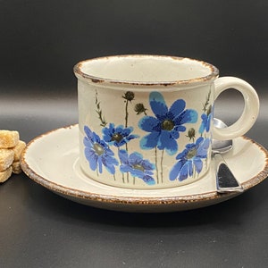 Midwinter stonehenge Pottery #Spring# Teacup and Saucer from the 1970s