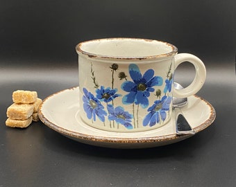 Midwinter stonehenge Pottery #Spring# Teacup and Saucer from the 1970s