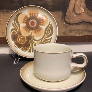 Denby westbury Teaset, with cup, saucer and sideplate, made in England