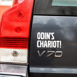 Stickers for car, Volvo decal, Odin’s Chariot, Scandinavian Mithology, car decal, vinyl sticker, American Gods, Odin God vinyl stickers