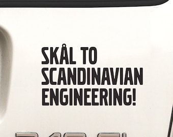 Stickers for Volvo, Vikings Sticker, SKAL to Scandinavian Engineering, volvo car decal, vinyl decal, Bumper sticker, Vikings Tv show sticker