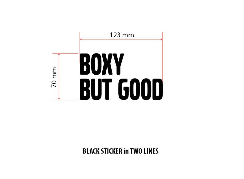 Sweden Car Sticker Boxy but Good Vinyl Decal Self Adhesive Etsy