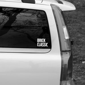 VOLVO sticker, Volvo Car Sticker, BRICK CLASSIC decal, volvo car decal, vInyl car sticker, Classic design, Bumper sticker, Buy 3 get 1 free image 3