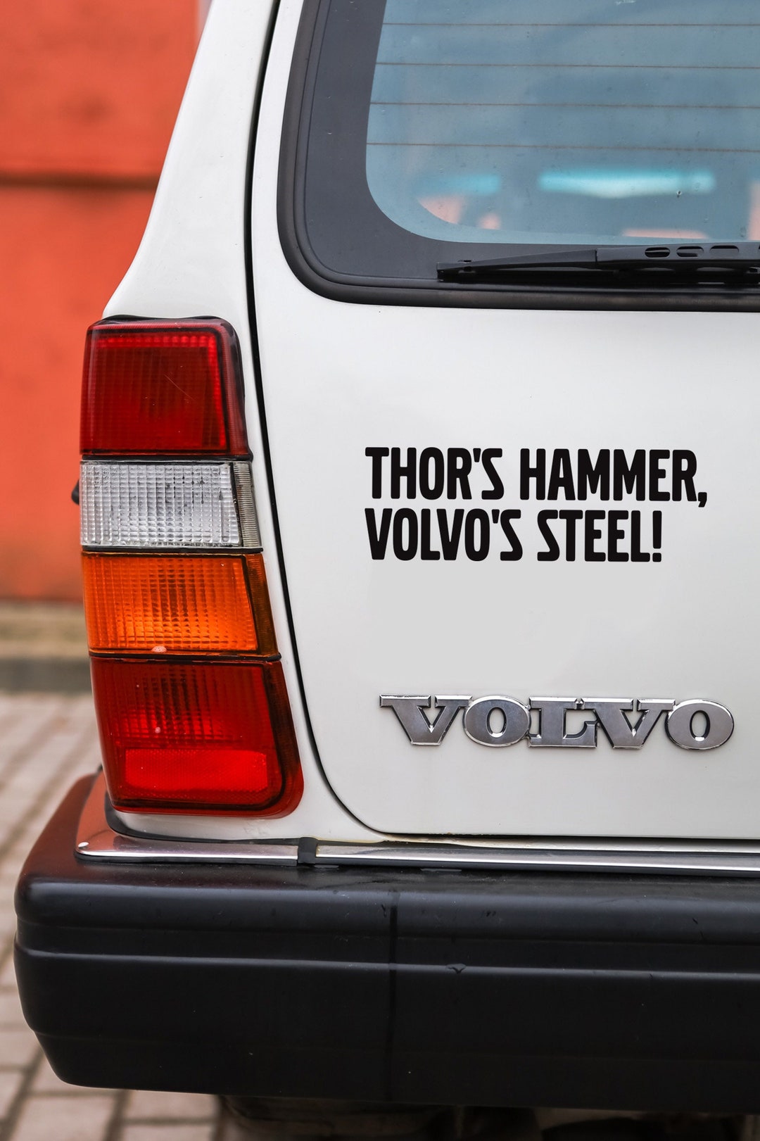Stickers for Volvo, Thor's Hammer Volvo Steel, Volvo Car Decal, Vinyl