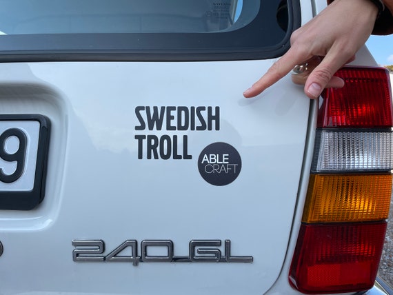 Aufkleber für Volvo, schwedischer Troll Aufkleber, schwedischer Volvo, volvo  Auto Aufkleber, Vinyl Aufkleber, Autoaufkleber, Mumin Schweden Aufkleber,  Gag Aufkleber -  Österreich