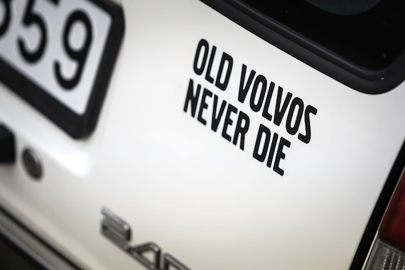 Stickers for Volvo, Volvo Car Sticker, Old Volvos Never Die Sticker, Volvo  Car Decal, Vinyl Sticker, Bumper Sticker, New Sticker Rear Window 