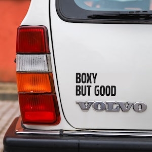Sweden Car Sticker, Boxy But Good Vinyl Decal, Self Adhesive Car Decal For Volvo, vinyl sticker, Volvo Wagon Decal rear window, funny decals