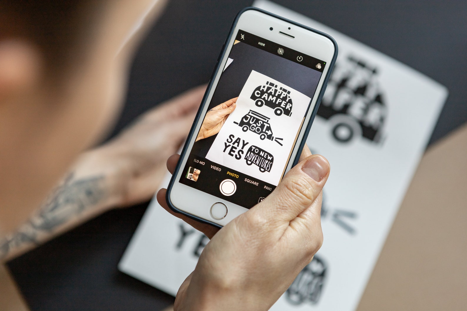 Camping vinyl calcomanía set A4 dibujo de pegatina portátil | Etsy