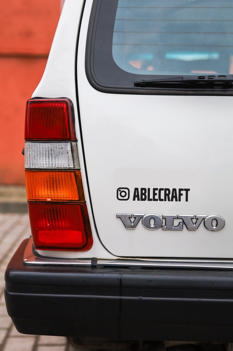 Volvo 240 Lettering Instagram Sticker Name, Your Name With Instagram Logo, Design Yourself ...