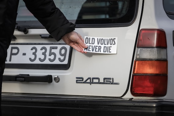Aufkleber für Volvo, Volvo Autoaufkleber, alte Volvos Never Die