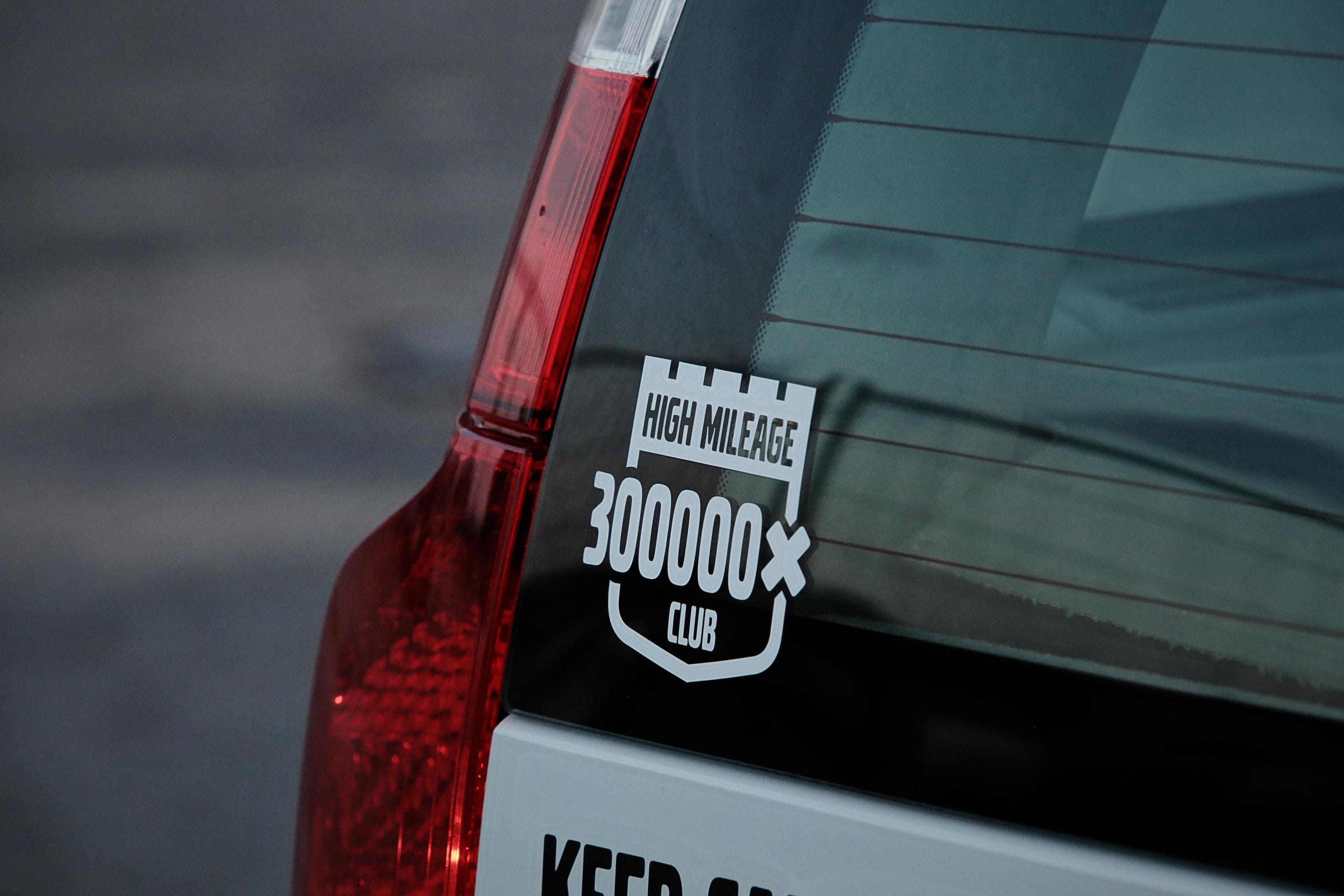 High Mileage Club Sticker Decal 100k 200k 300k 400k 500k 600k, All Cars ...