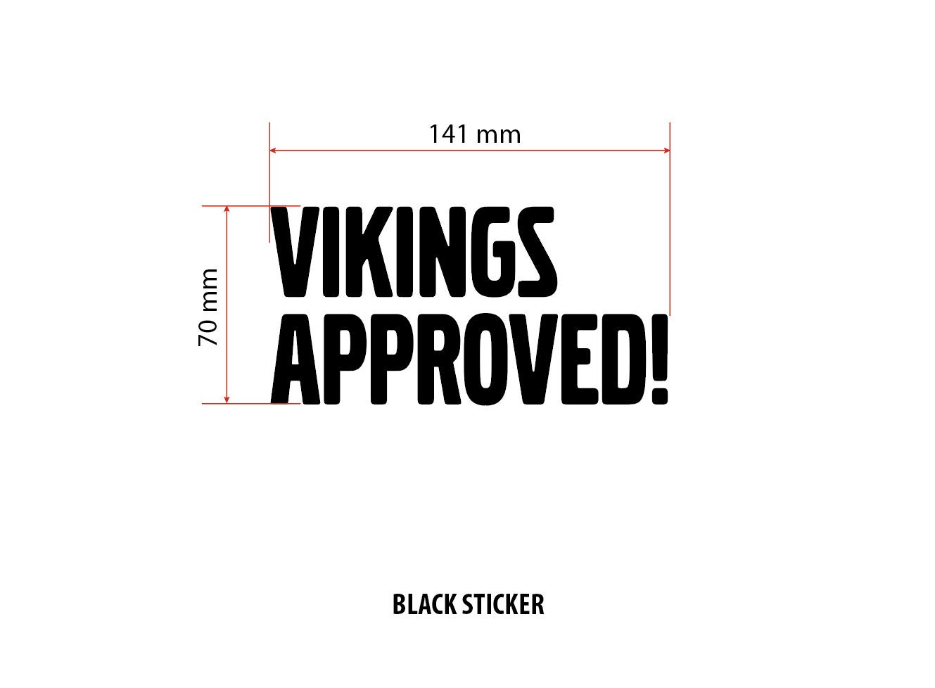 Stickers for Volvo Vikings Sticker Vikings Approved Volvo Etsy