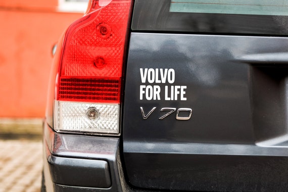 Decals for Volvo, Volvo Car Sticker, Volvo for Life Slogan Sticker