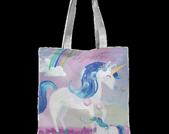 Unicorn and Baby Bubbles Fantasy ~ Tote Bag