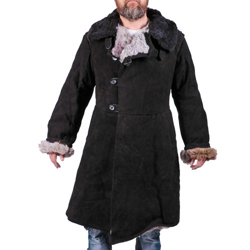 TULUP Sheepskin Coat Russian Winter 