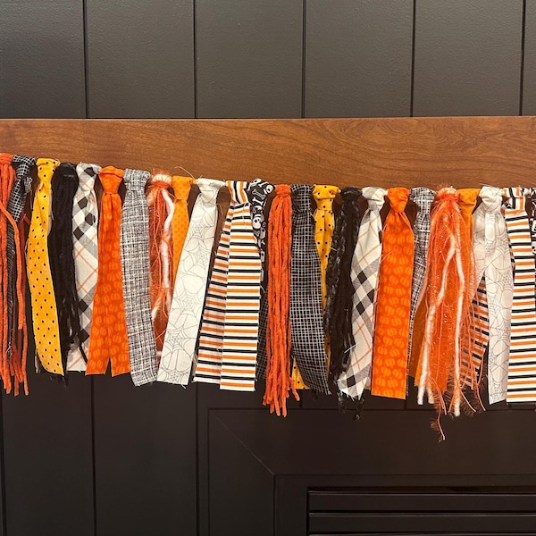 Banner de Halloween de tela: Decoración navideña hecha a mano