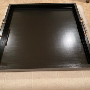Large black or White ottoman tray