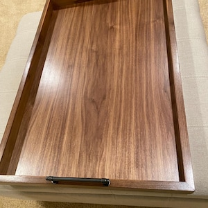 20” x 30” Walnut Ottoman Tray