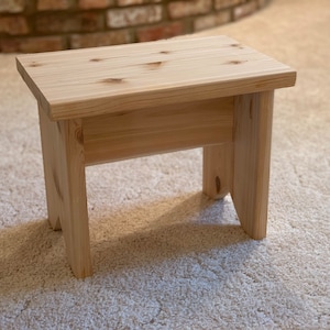 12” Cedar Step Stool - unfinished