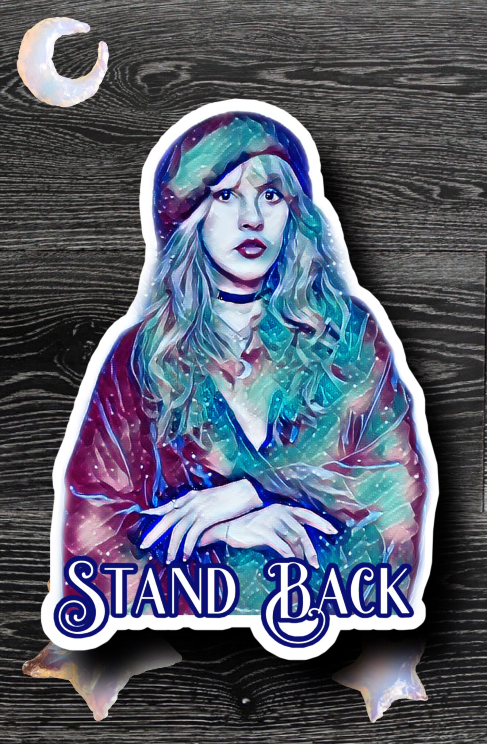 Stevie Nicks Stand Back Fleetwood Mac Sticker Gypsy Crystal Etsy Stevie Nicks Stand Back Fleetwood Mac Sticker Gypsy Crystal Etsy