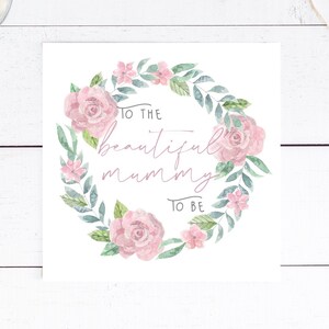 Alla bellissima futura mamma - Biglietto per neomamme/neonato - Neonata/Rosa***Spedizione gratuita nel Regno Unito***