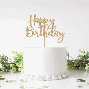 Happy Birthday-taarttopper ***Gratis levering VK***