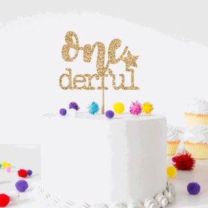 One-derful  First Birthday Cake Topper ***Free UK Delivery***
